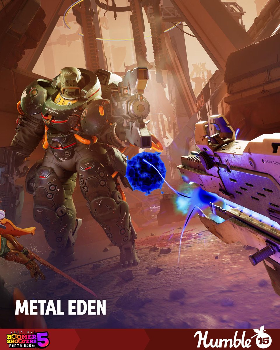 humble's tweet photo. Dive into cybernetic warfare, face the ENGINEERS, and uncover the secrets of Metal Eden.

Best of Boomer Shooters 5: Penta BOOM supports @Oceana | https://t.co/2PuepSpU5W https://t.co/qZsgKiGhx4
