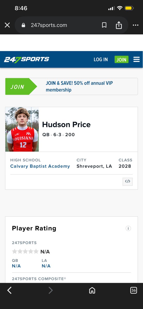 Hudson price 2028 QB tweet media