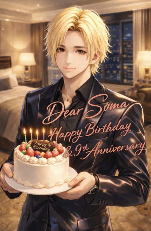 erimouse5's tweet photo. そうまくん お誕生日🎂
活動9周年おめでとうございます

そうまくんと歩んだ1年は
新しい事の連続で隣で応援できて
今でも幸せな時間です
活動に努力を怠らないからこそ
応援し続けられます

この先もそうまくんの傍で沢山の
景色を見させてね💛
心から…だいすき💛
 #そうまくん   #そうま生誕祭2026 https://t.co/y0xX5pPJoE