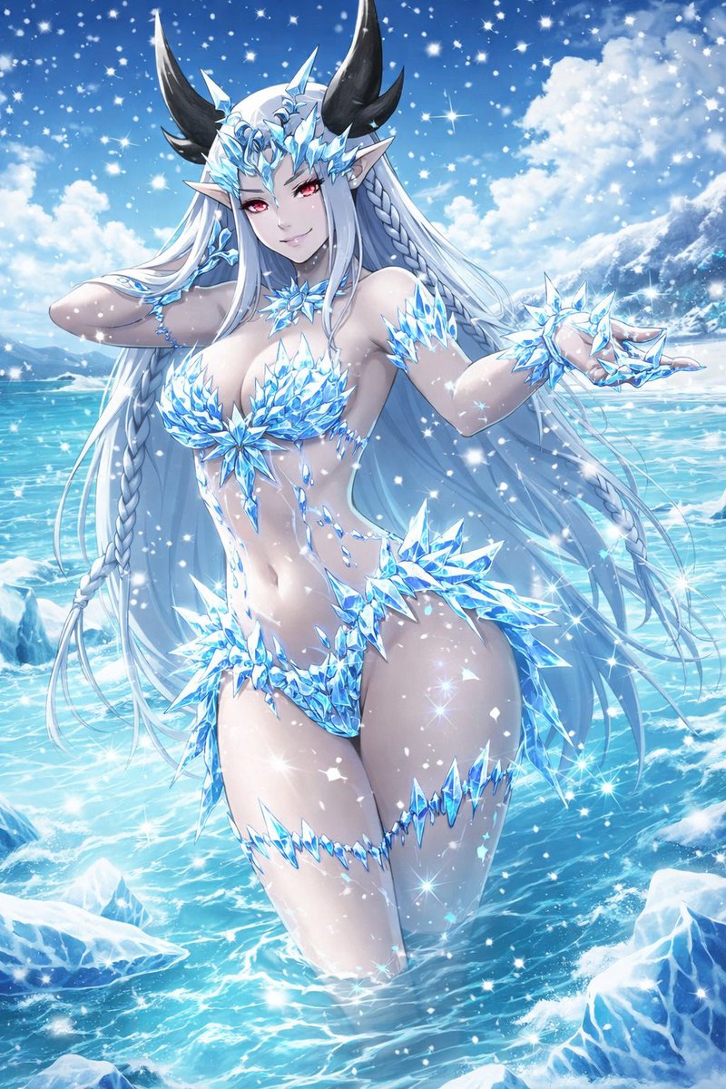 Eis Monstrum wearing ice Swimsuit but More hotter 

#metalslugattack #MSA