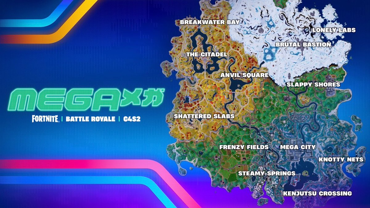 SentinelCentral's tweet photo. ⏰ Tomorrow in #Fortnite history | HIGHLIGHTS 

3 YEARS SINCE 

• CH4S2, ‘MEGA’, launched https://t.co/Z7P9aeRbk5
