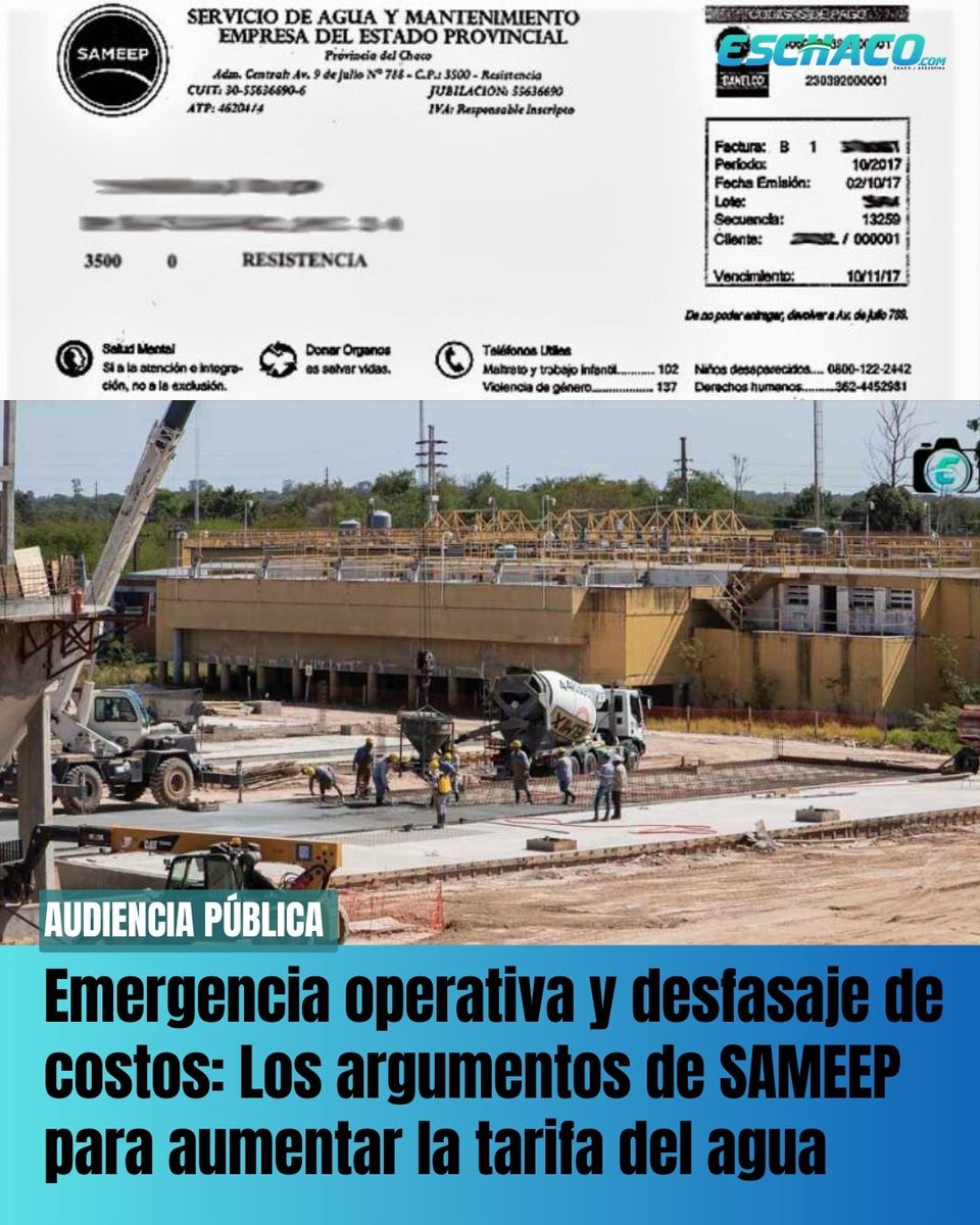 El diagnóstico fue unánime entre los técnicos y directivos de SAMEEP: la empresa se encuentra en una situación de "vulnerabilidad financiera extrema". 

Nota
eschaco.com/vernota.asp?id…