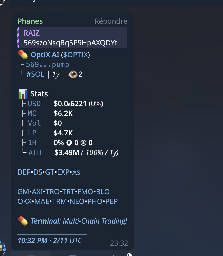 RAIZ_75's tweet photo. @Nuev9999 @LukaOnSolana Dev of $NEMOCLAW made $OPTIX which sent to 3.5M

https://t.co/za8yibLwIO

tTJj3mquBmzSYM8VwCxmp1c2AhQCjidQ5DdCdL4pump https://t.co/xJ9ZquWRKO