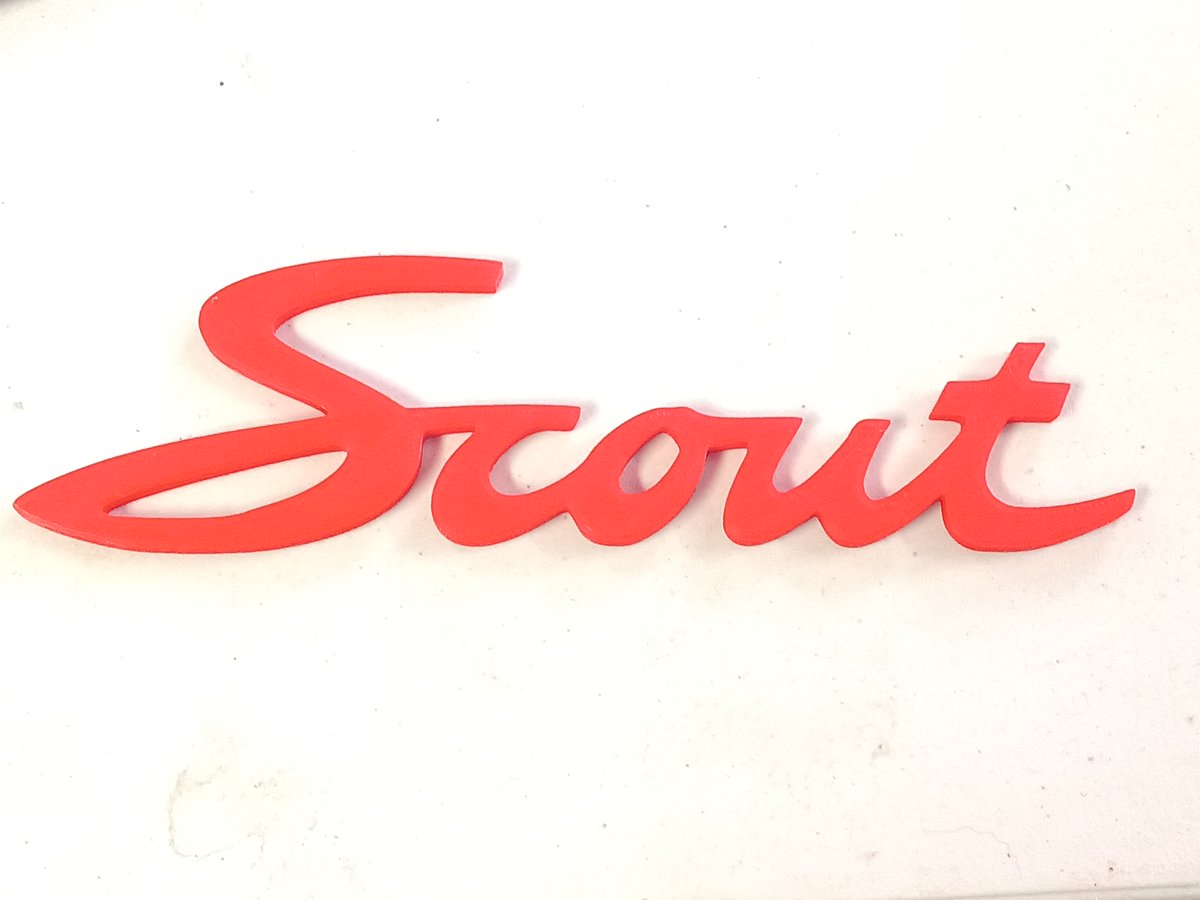 Check out this sweet scout emblem heading out to one of our awesome customers! We hope it elevates their shop to new heights! Want your own custom emblem? Swing by our shop💥 #customemblem #3dprinting 
#shoplocal #ihscout #classictrucks #classiccar 
mavericksworkshop.etsy.com/listing/865995…