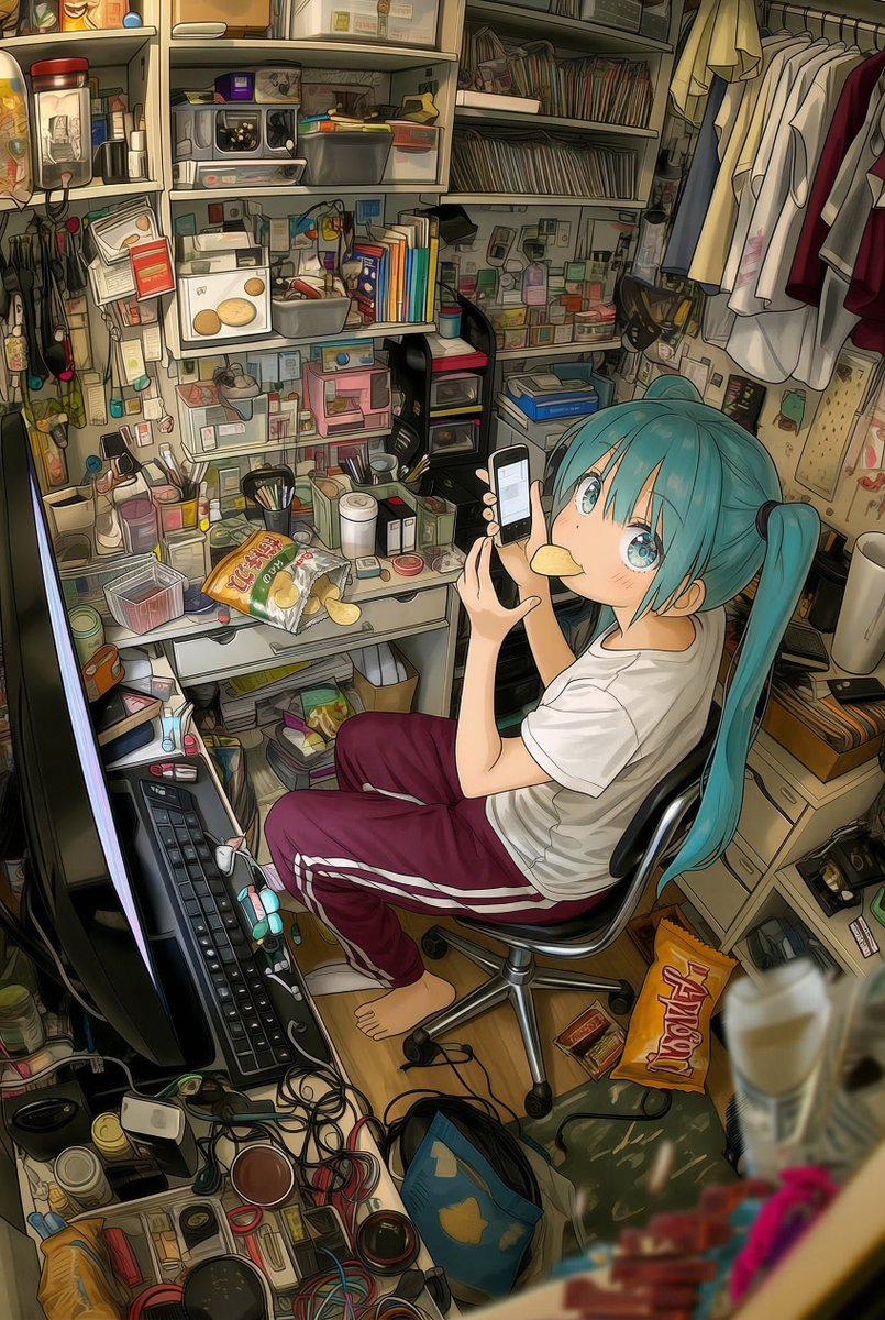 オフのミクさん。

#初音ミク