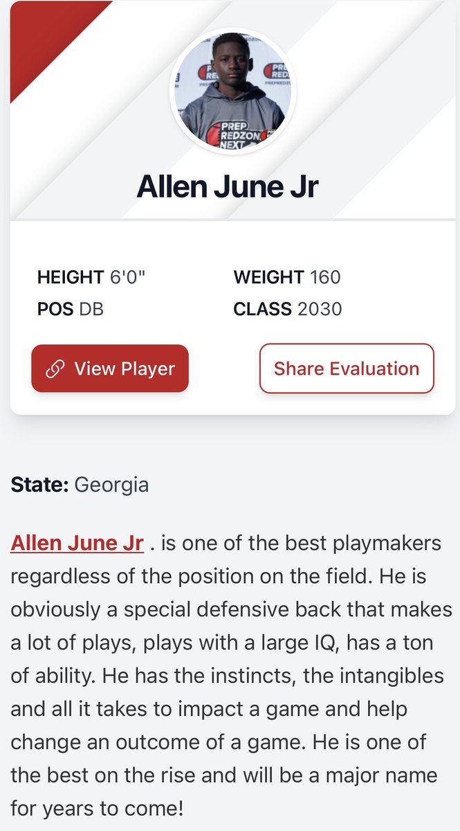 Allen June, Jr. (AJ) 2030 tweet media