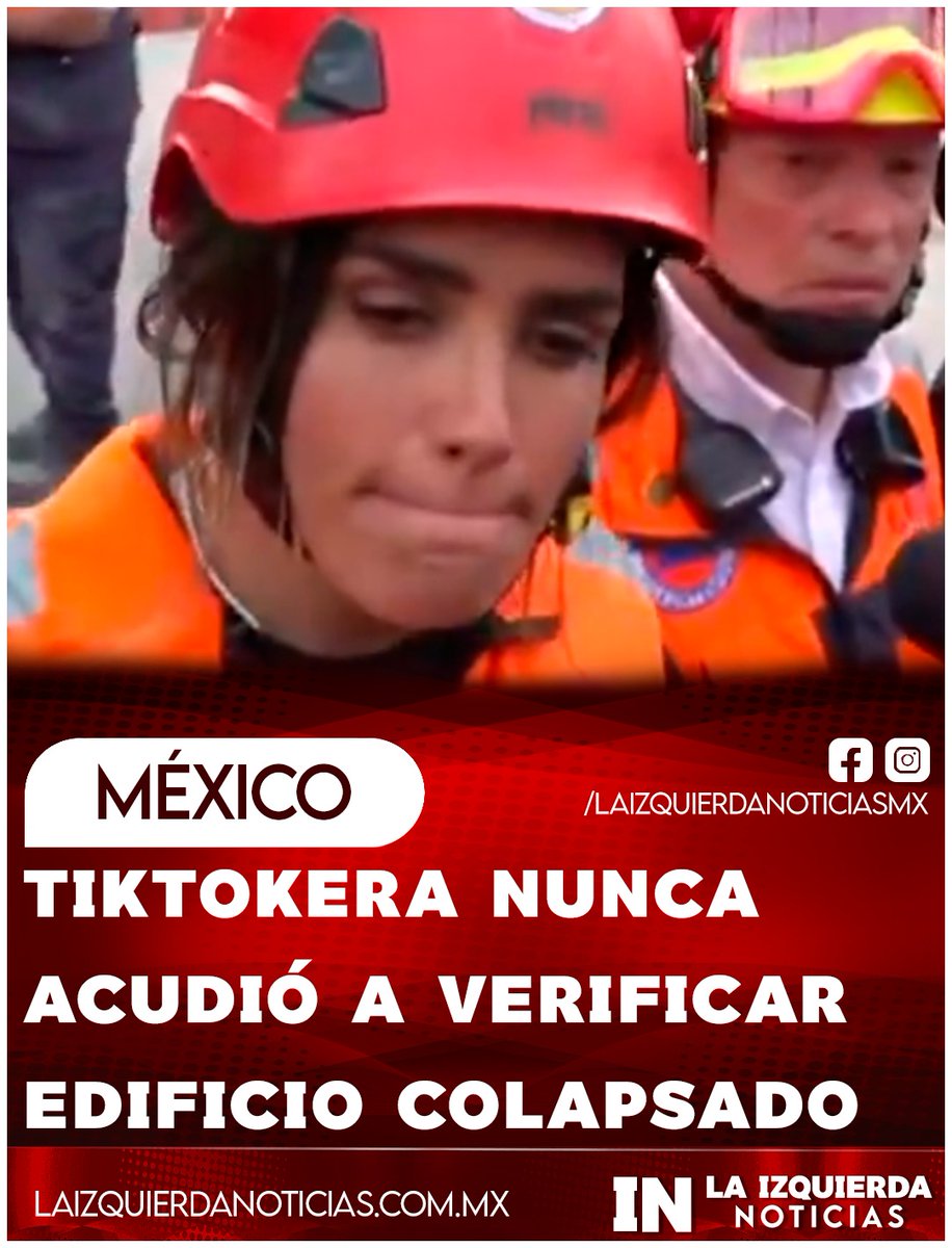 ADMITE SU INCOMPETENCIA... Resulta que tras el desplome de un edificio en la alcaldía Cuauhtémoc (donde hay varios lesionados), la tiktokera Alessandra Rojo reconoció entre tartamudeos que desde noviembre de 2025 que se notificó sobre la demolición, su administración no había