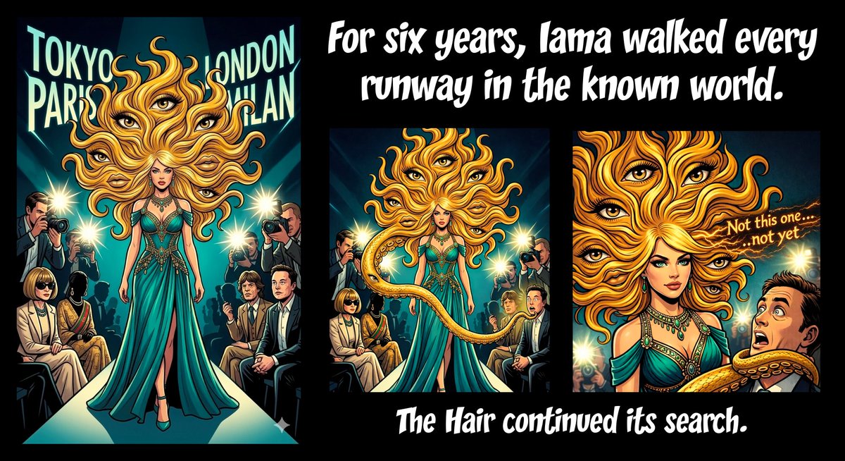 RApparent47310's tweet photo. Iama Wanted Fame. 
The Hair Wanted Power. 
Bigly Wanted Soap...

The Hairniverse Begins.

#politicalcomedy #webcomics #absurdisthumor #Talktothehair #TheHairApparent