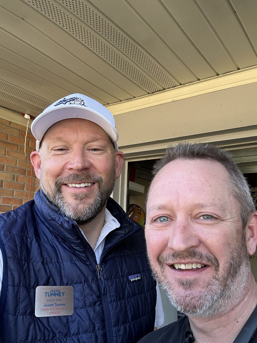 Out knocking doors and I met Chris who was out grilling NY Strips on this beautiful Monday night. Also ran into my former co-worker Jennifer from the Saginaw County Prosecutor’s office. Great night!