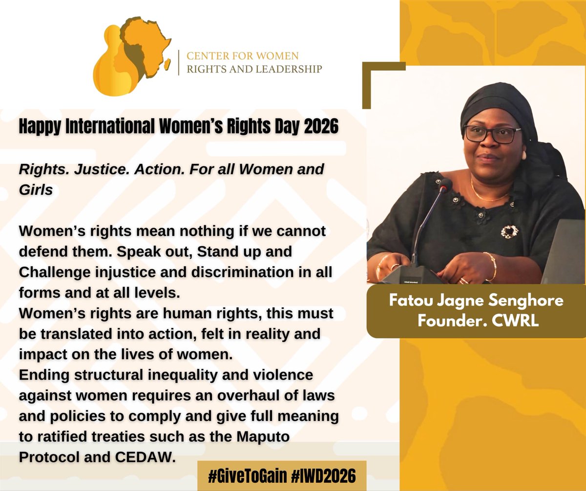 Center for Women's Rights and Leadership tweet media