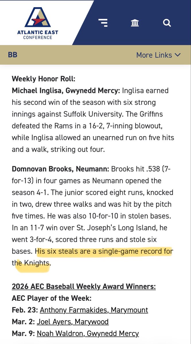 St. Georges Baseball tweet media