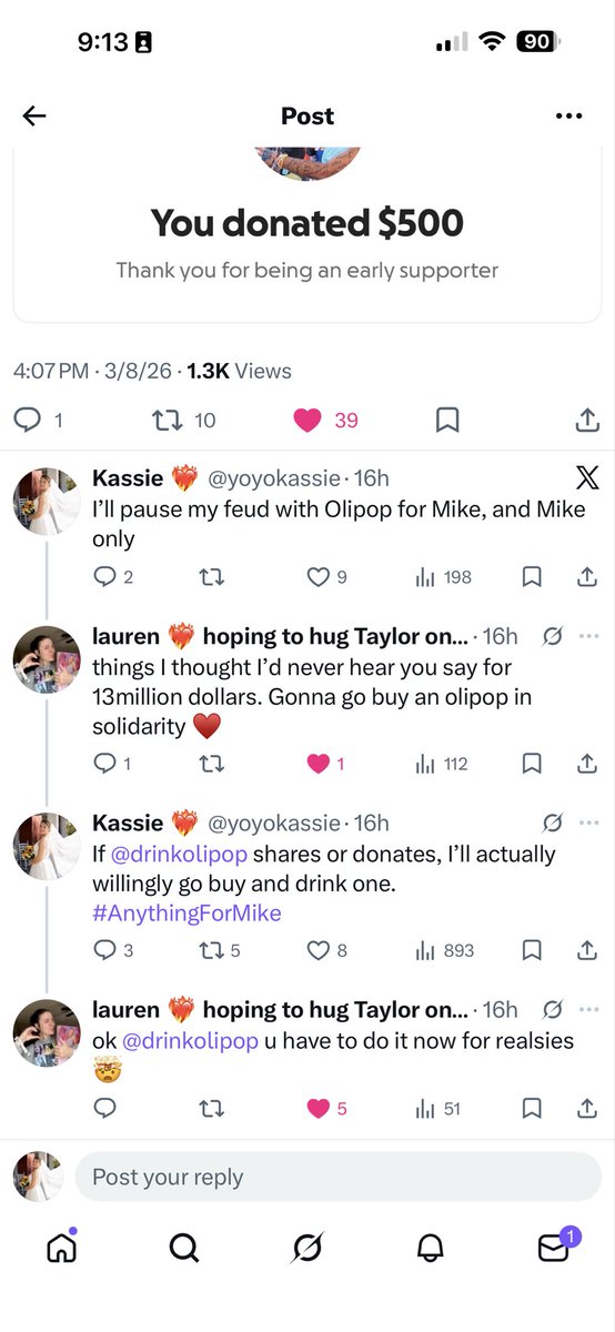 yoyokassie's tweet photo. I’m a woman of my word. @drinkolipop shared the GFM for Mike, so I went and got one to put a pause on my feud with them.
#AnythingForMike
Also as soon as I grabbed the can at Publix, The Fate of Ophelia started playing, so this one really is for you @CowboyLike_Mike https://t.co/T5EWKHI9MS