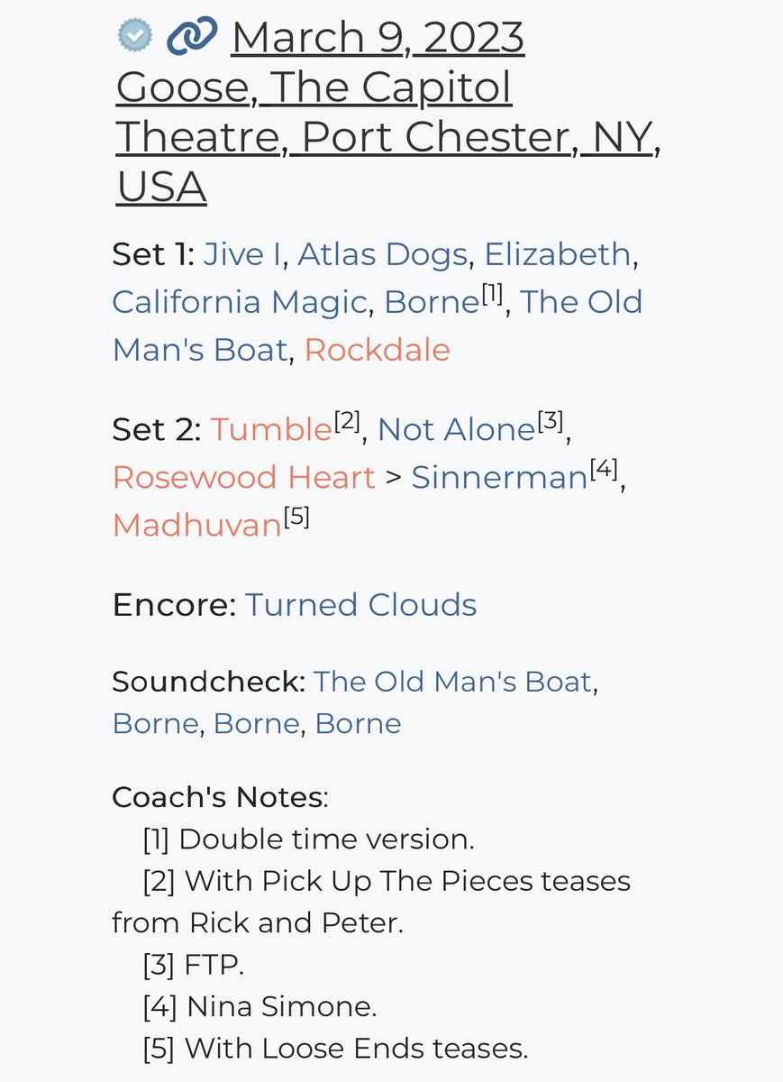 Goose the Band History/Trivia tweet media