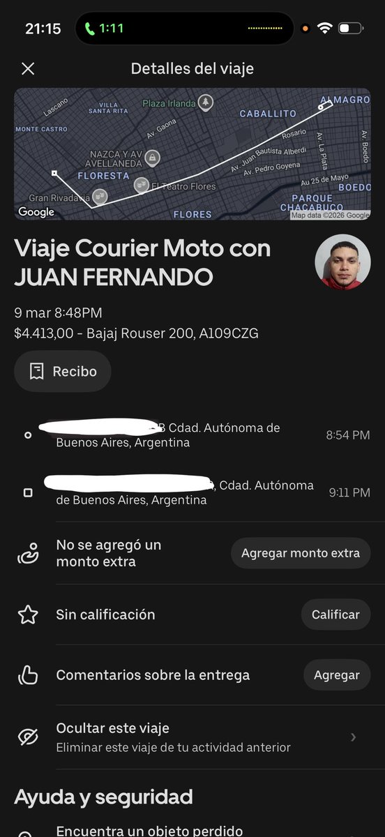 Espero encontrar a esta rata asquerosa. 
Hice un envío por Uber y se robó lo que enviaba. <a href="/Uber_ARG/">Uber Argentina</a> 
Lo más triste es que lo que iba en camino es para mi mamá que está recién operada. 
Te deseo lo que le sigue a peor. <a href="/Uber/">Uber</a> <a href="/Uber_ARG/">Uber Argentina</a>