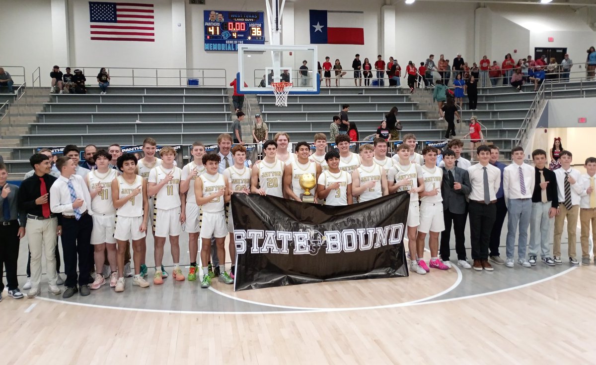 DPYoungblood's tweet photo. Jayton holds on to beat Whitharral 41-36 to earn its fourth straight trip to the state championship game in San Antonio. The Jaybirds will go for their third consecutive state title on Thursday. 
#BigCountryPreps @BigCountrySport https://t.co/LHkbvw3ojj