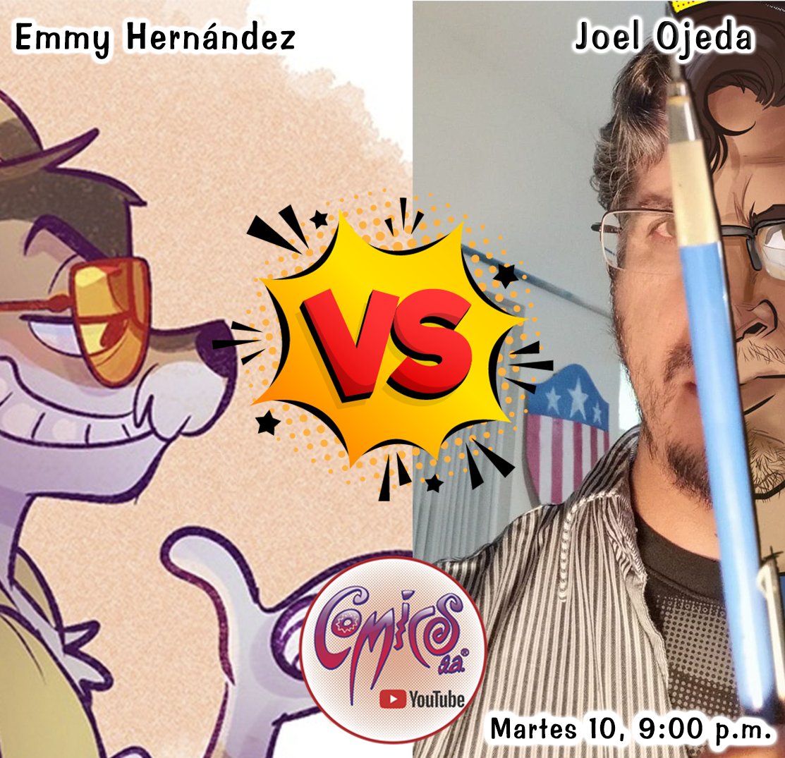 ComicsSAOficial's tweet photo. Tendremos un mano a mano con 2 invitados de lujo ¡¡¡Emmy Hernández y Joel Ojeda!!! Dibujantes mexicanos de primerísimo nivel...  Martes 10, 21:00hrs
#comicssa #comics https://t.co/t77WvdKavJ