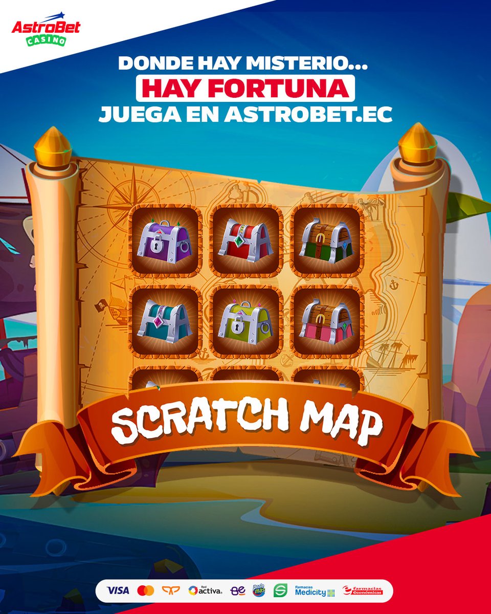 AstrobetOficial's tweet image. 🏺✨ En #ScratchMap los misterios del antiguo #Egipto esconden premios listos para descubrir. Atrévete a explorar el templo y deja que la fortuna aparezca en cada giro.​
​
Juega ahora en Astrobet.ec.​

#Astrobet #Slots #Ecuador