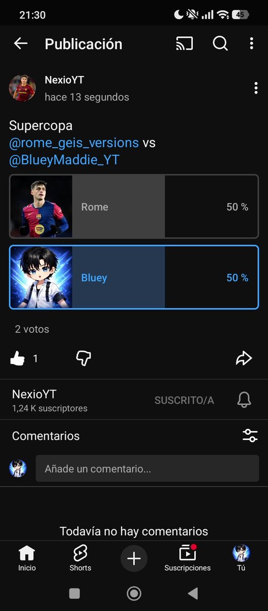 ¡VOTE A BLUEY!

⬇️⬇️⬇️

youtube.com/post/UgkxarafH…