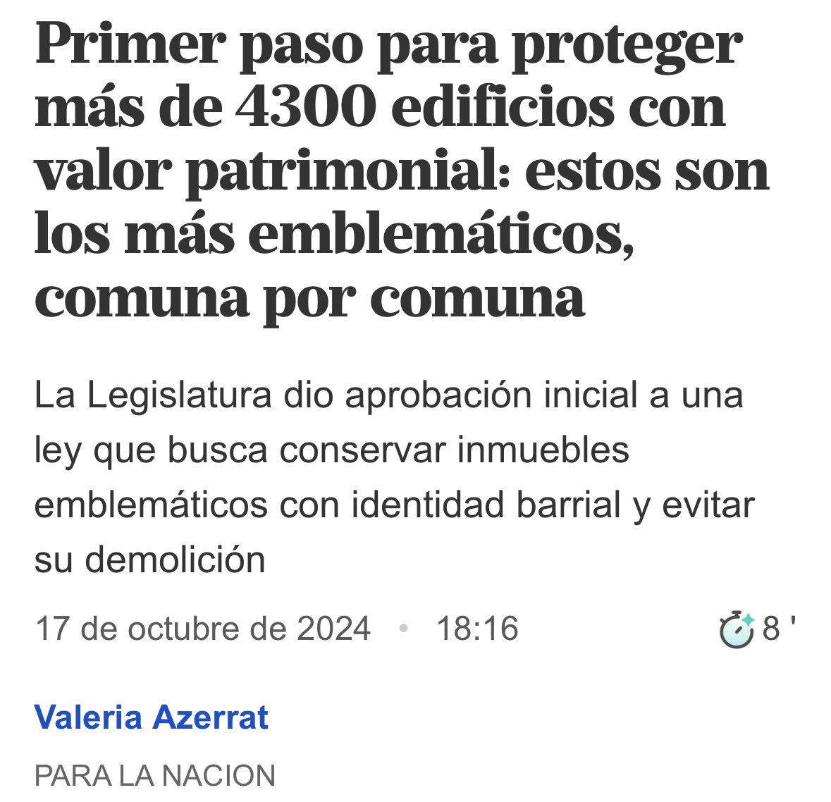 A no olvidar.

El gobierno de la ciudad de Buenos Aires, gobernada por Jorge Macri, en 2024 puso como "Edificios con valor patrimonial" viviendas linderas a la Bombonera.

Algunas sin papeles, usurpadas, otras con hipotecas interminables. Esto es la oposición que tenemos.