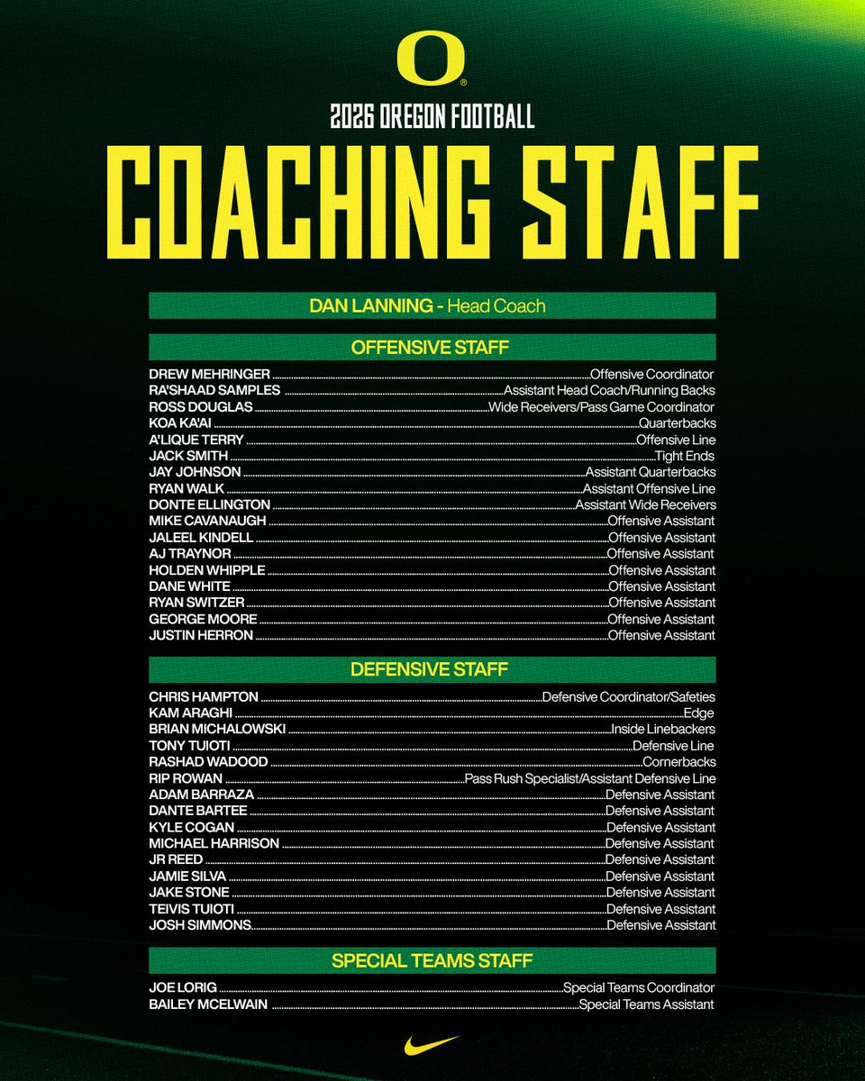 Oregon Football tweet media