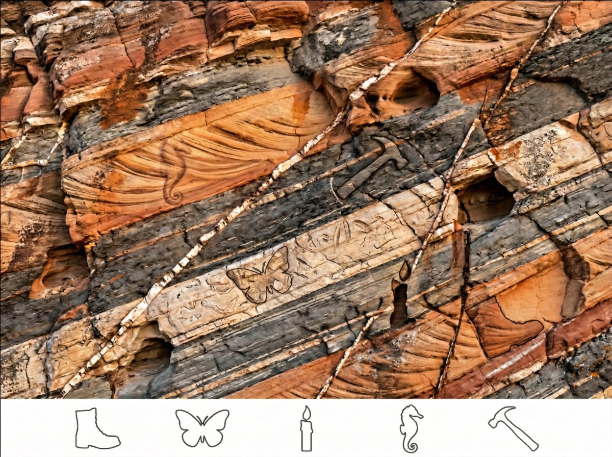 Rock strata puzzle