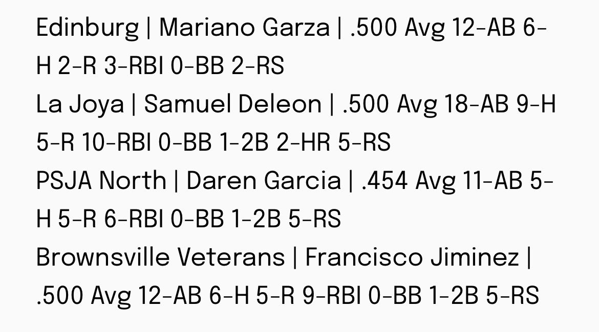 South Texas High School Baseball tweet media