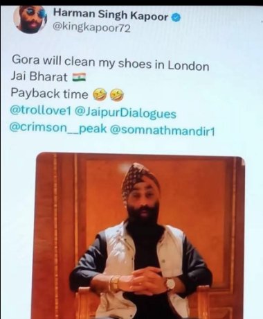 FreeVet84's tweet photo. @kingkapoor72 Why would anyone go to a low-rated restaurant when there are plenty of better options around? Instead of improving your food and service, you’re trying to stir racial and religious tension just to attract attention. Shameful. https://t.co/K5W1SSPhav