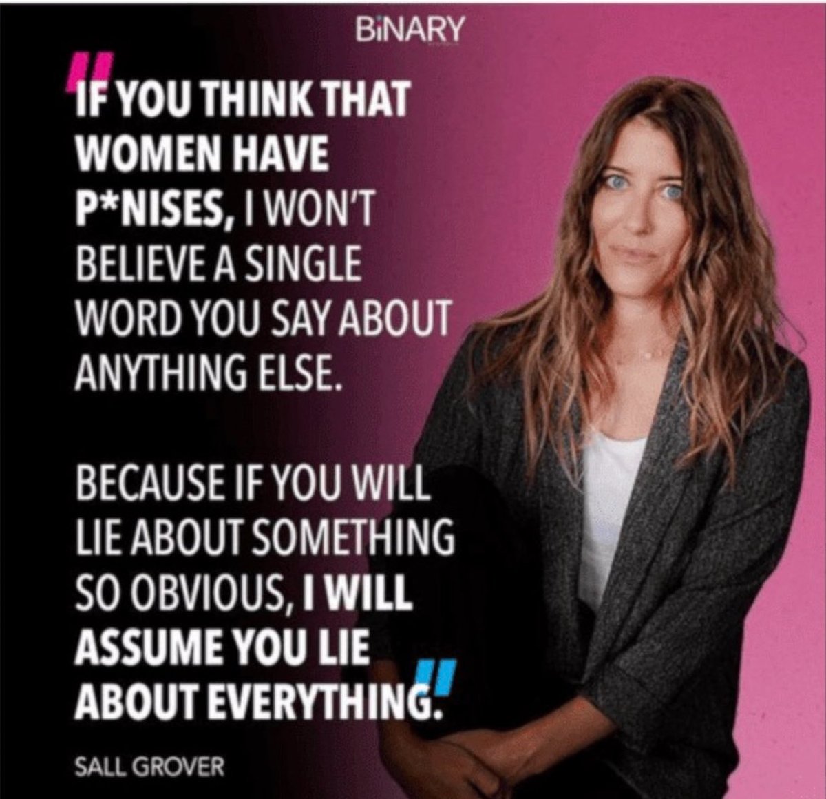 <a href="/SwipeWright/">Colin Wright</a> <a href="/Martina/">Martina Navratilova</a> I hate to post a meme of myself, but the quote applies: