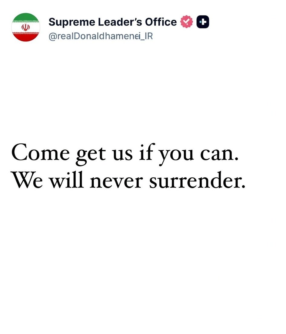 <a href="/WhiteHouse/">The White House</a> Iran responded: