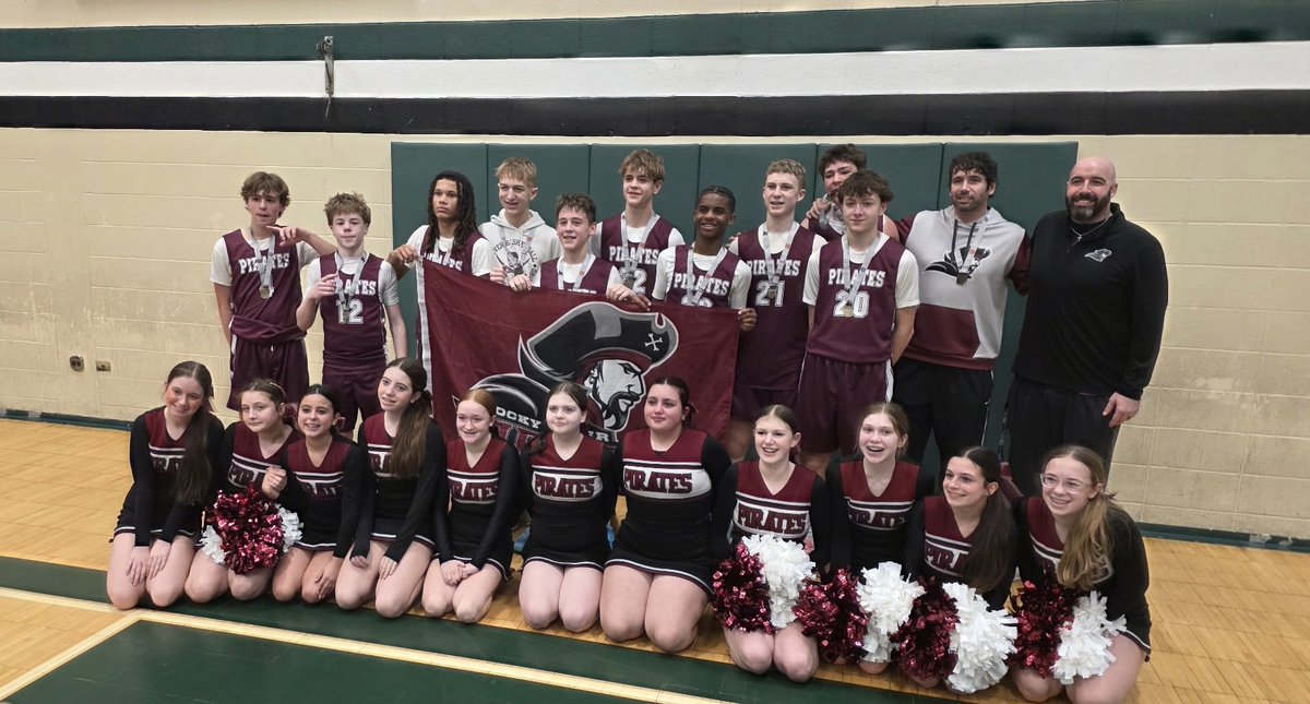 🏆 The Champs! Our 8th grade Maroon team was down 11 in the 4th but battled all the way back and showed tremendous heart. Nick Swallow hit a clutch 3 with 2 seconds left to give us the lead and the win! Incredible fight by this group! #sharpenyoursword