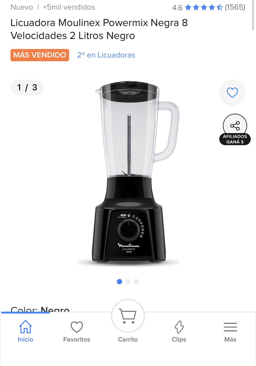 MLtodoofertas's tweet photo. 🔥 Licuadora Moulinex Powermix 2L con 48% OFF
Potente, práctica y de las más vendidas. Ideal para licuados, batidos y uso diario 🙌
Aprovechala acá 👇
https://t.co/fKilHjczB5

🔍 Código en Mercado Libre: LU9X5H-YCGA

#Oferta #Descuento #MercadoLibre #Licuadora #Moulinex #Cocina https://t.co/5Rgrpqpiyk
