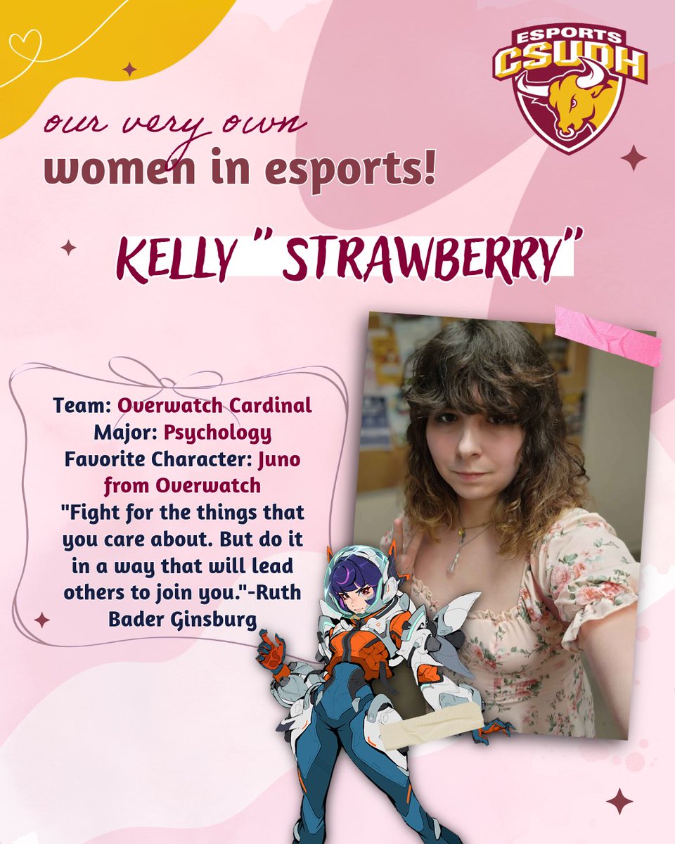 EsportsCSUDH's tweet image. Happy Women's History Month toros!! We love highlighting our players, especially the lovely women in our teams 🤩🤍
#esports #csudh #csudhesports