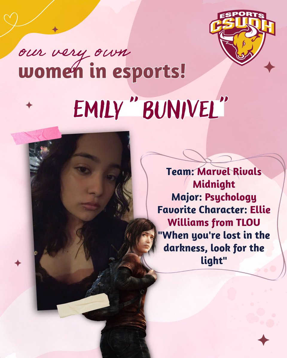 EsportsCSUDH's tweet image. Happy Women's History Month toros!! We love highlighting our players, especially the lovely women in our teams 🤩🤍
#esports #csudh #csudhesports