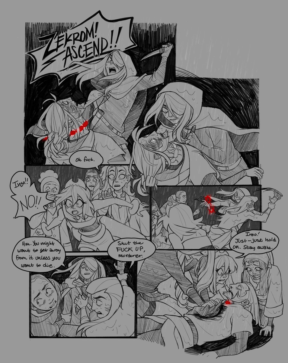 creatrixanimi's tweet image. The first installment of a comic featuring my take on a “zekrom ingo au”.  1/2
#pokemonlegendsarceus #pla #ingo #wardeningo #submas #subwaymasteringo (sorry idk the right tags)

Violence cw
Temporary major character death cw