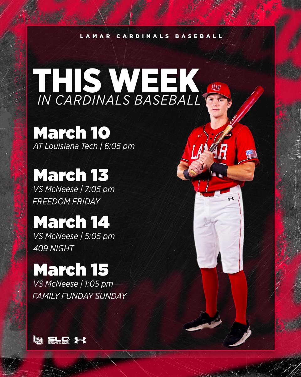 Lamar_Baseball's tweet image. Plan accordingly.

#MoBetta | #PeckEmCards