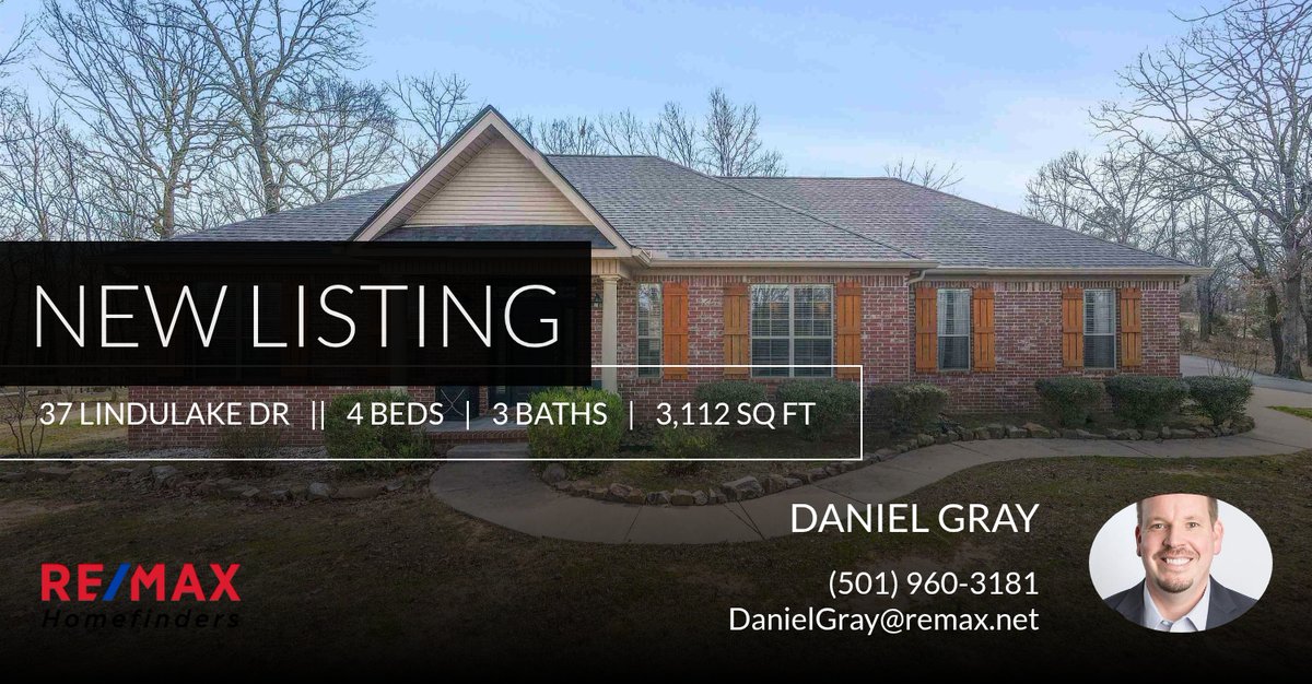 DanielGrayHomes's tweet photo. 📍 New Listing 📍 Take a look at this fantastic new property that just hit the market located at 37 Lindulake Dr in Cabot. Reach out here or at (501) 960-3181 for more information

Daniel Gray
Principal Broker
RE/MAX Homef... https://t.co/OUig3waOqB https://t.co/A69pUm7YcT