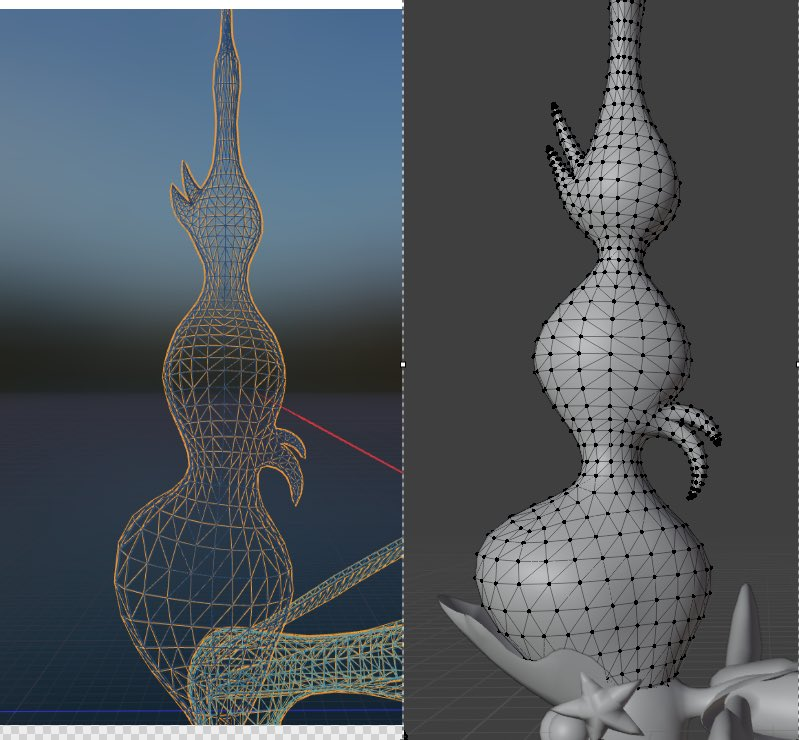 Yoriden150's tweet image. Palworld on the left. Pokemon on the right.