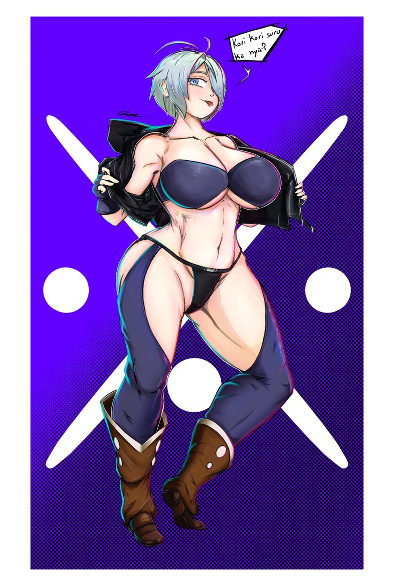 fenty_018's tweet photo. Fan art of my OC cosplaying as Angel from KOF, and fan art of Angel for her birthday! ✨
I know it's already passed, but I didn't want to be left out. Better late than never, right?
#AngelKOF #Fanart #OC https://t.co/EI9Gsh37S0
