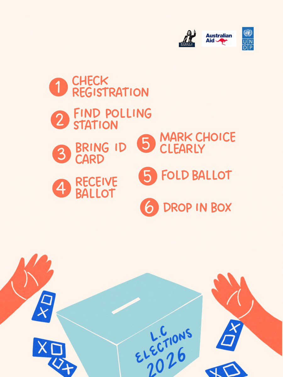 wdmaldives's tweet image. First time voting? Here's your complete guide! 7 simple steps from registration to casting your ballot. You've got this! Save and share with first-time voters. #VotingGuide #Democracy365 @UNDPMaldives @dfat