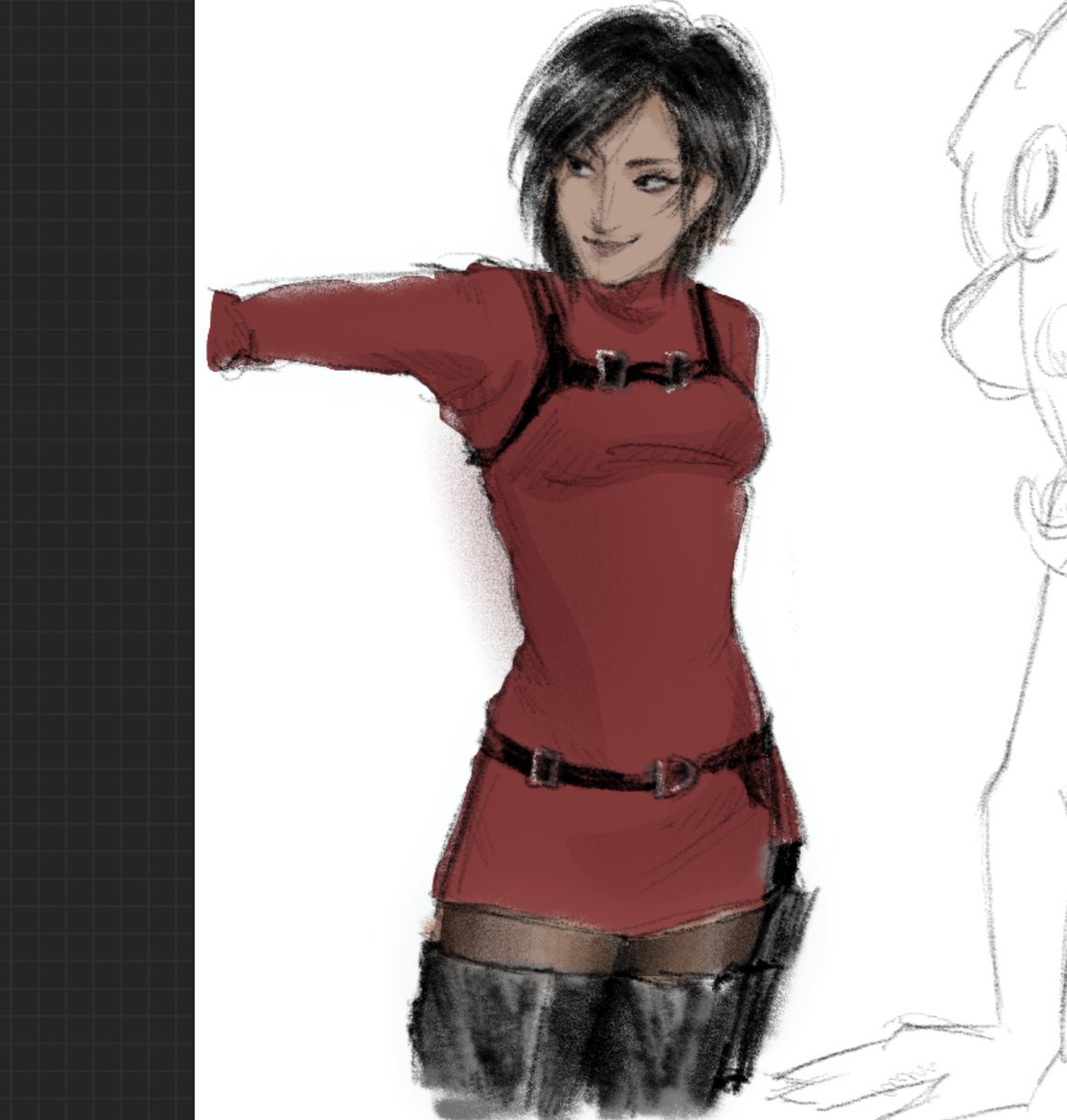funinthemorgue's tweet photo. i started resident evil (4) like not even a week ago I haven’t even met her yet . Hi ada wong https://t.co/SetDHbMAY5