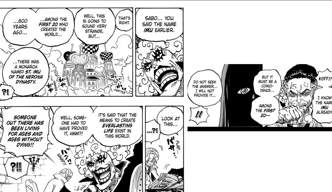 #ONEPIECE Theory:🧵

 Perona is a much more important character than we realise.

Firstly, her name Perona, which rhymes with Nerona (Imu) and one of the only pieces of information Oda gives us about Imu is their name and that they have been alive for 100s of years.