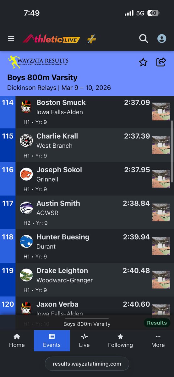 Grinnell Tiger Boys Track & Field tweet media