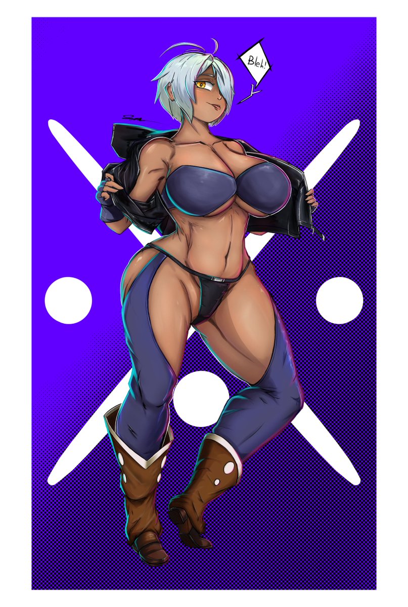fenty_018's tweet photo. Fan art of my OC cosplaying as Angel from KOF, and fan art of Angel for her birthday! ✨
I know it's already passed, but I didn't want to be left out. Better late than never, right?
#AngelKOF #Fanart #OC https://t.co/EI9Gsh37S0