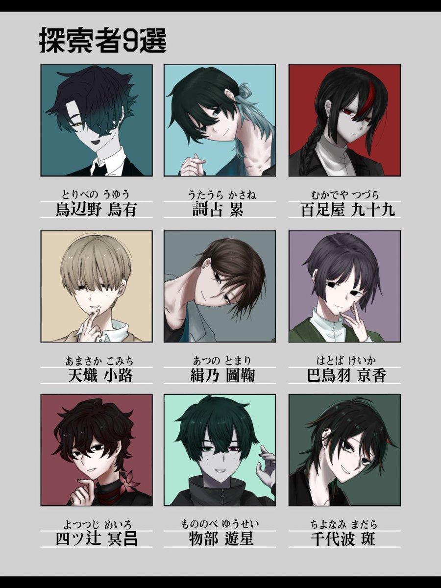 テンプレートをお借りした〜〜
とても暗い。黒髪黒目率が高い。癖に正直ということ。