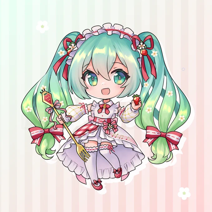 Strawberry Miku for 3/9 miku day #ミクの日 #ミクの日2026