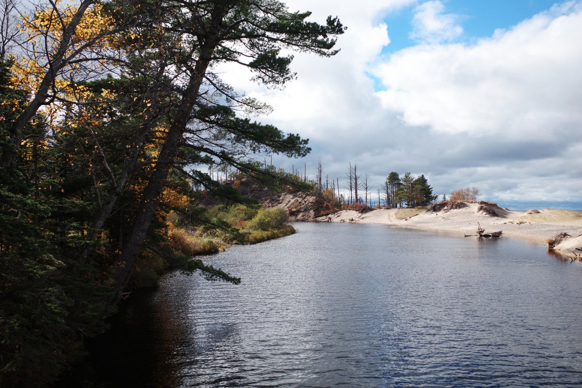 Michigan's Upper Peninsula, Lake Superior, Two Hearted River, muddy roads, no cell phone service, and beautiful colors, last November.