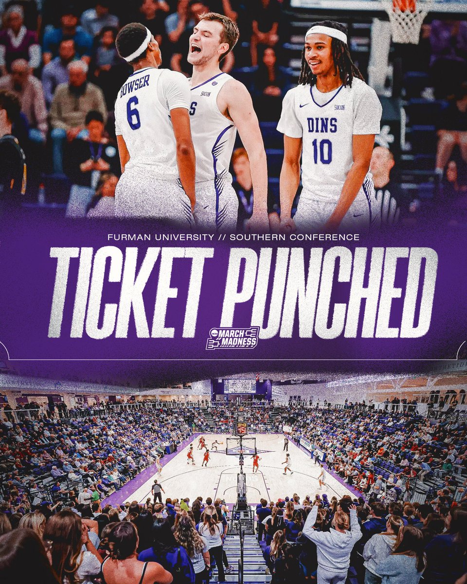 FURMAN IS BACK IN THE NCAA TOURNAMENT FOR THE FIRST TIME SINCE 2023!

DID WE JUST SEE WHAT WE THINK WE JUST SAW?!