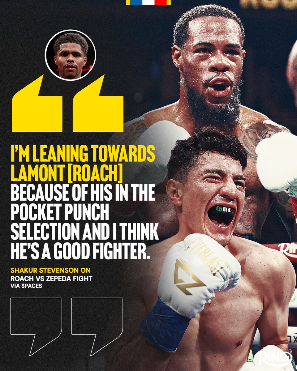 Shakur Stevenson is leaning towards Lamont Roach defeating William