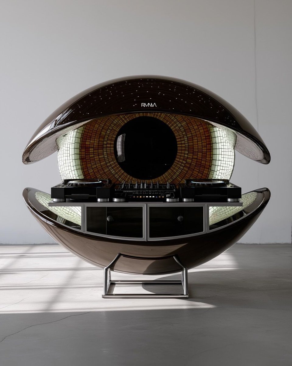 DJ booth designs by Romanovna Studio