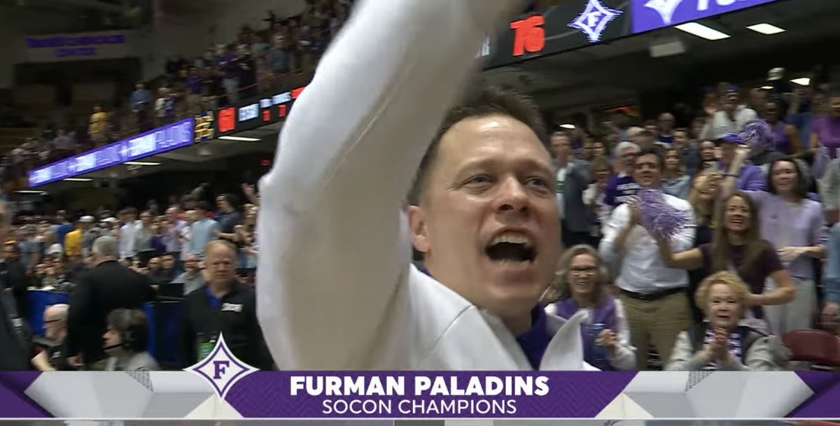 CBBKings's tweet image. FURMAN BEATS ETSU FOR THE SOCON TITLE AND PUNCHES THEIR TICKET TO THE NCAA TOURNAMENT 🎟️